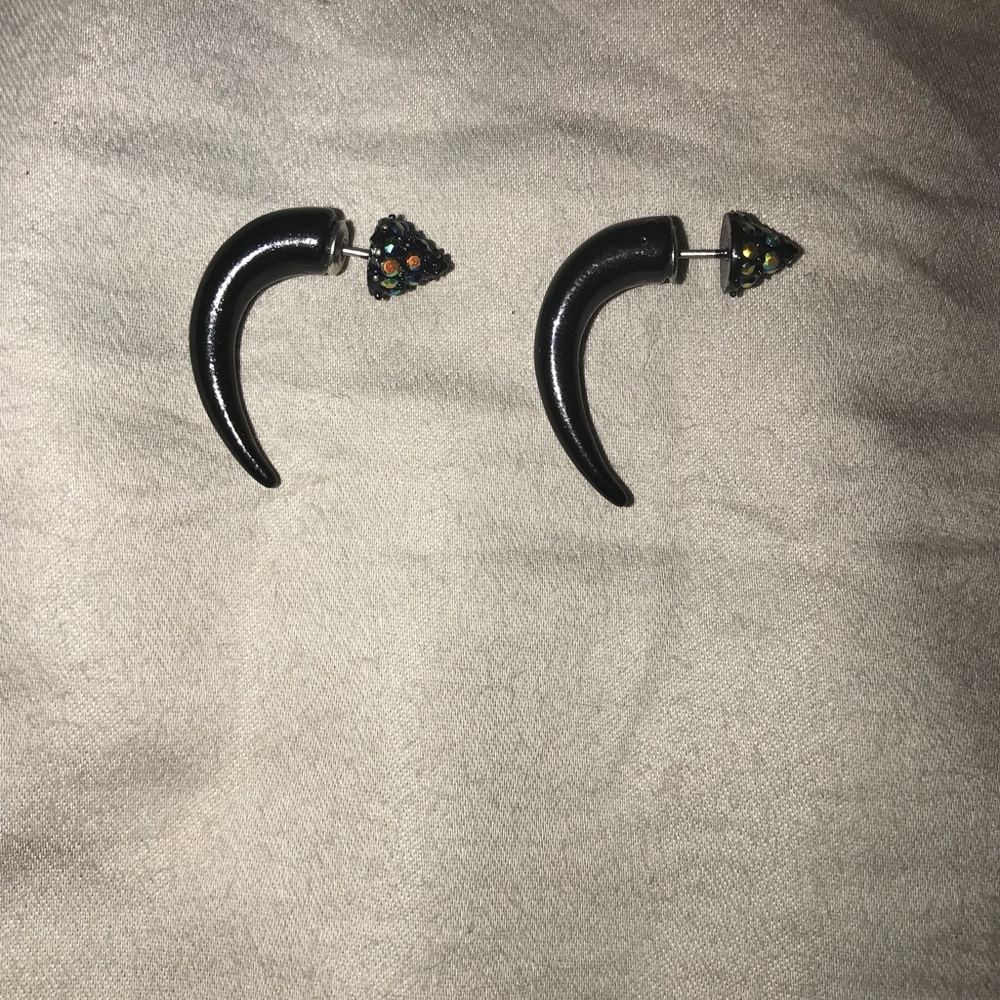 Black Diamond Studded Click In Gauges